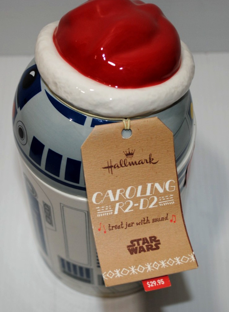 hallmark caroling r2d2 music cookie jar star wars