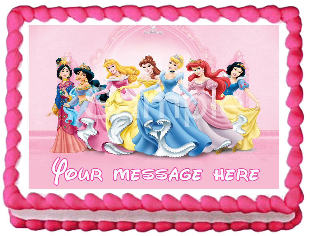 PRINCESS Party Edible Cake topper image decoration