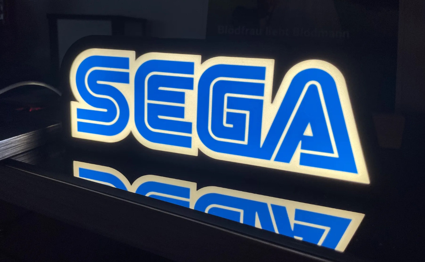 Sega Video Game Led Light Box Sign
