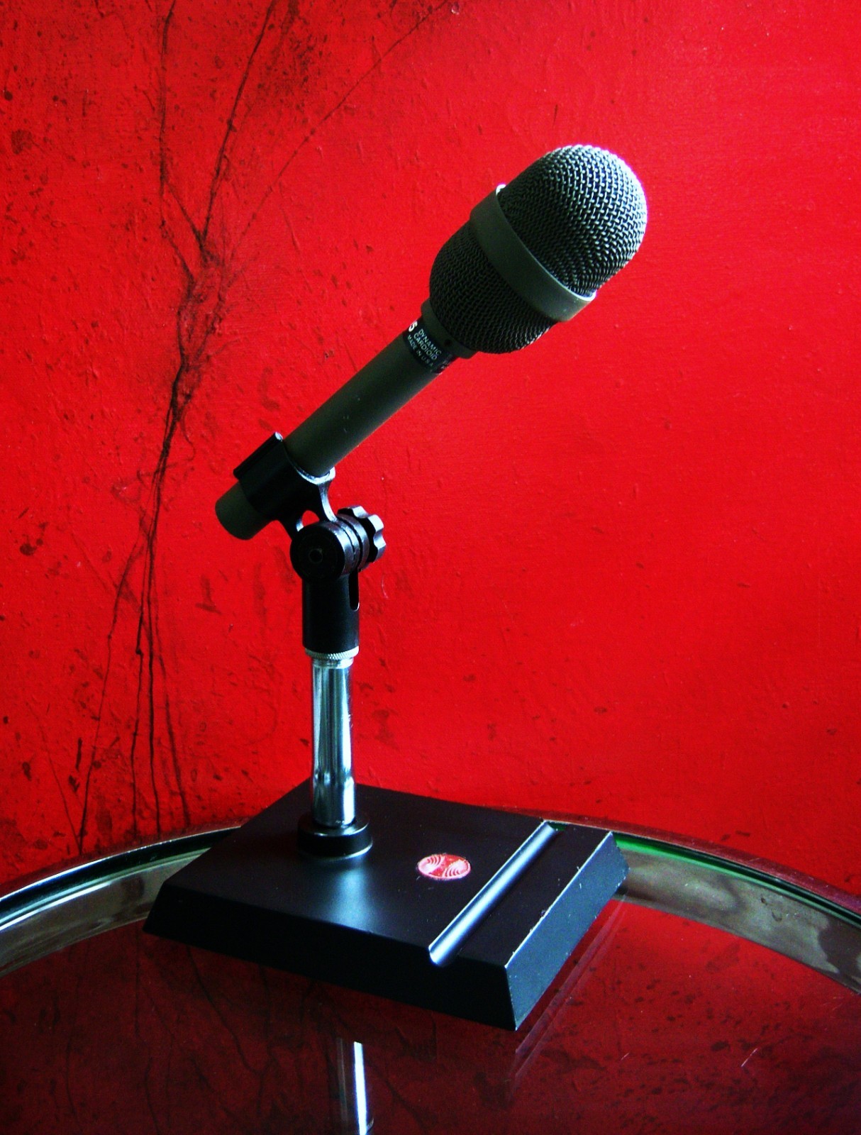 Vintage 1970's Atlas DS-2 microphone desk stand old DS-5 DS-7 DS-10 Shure # 8