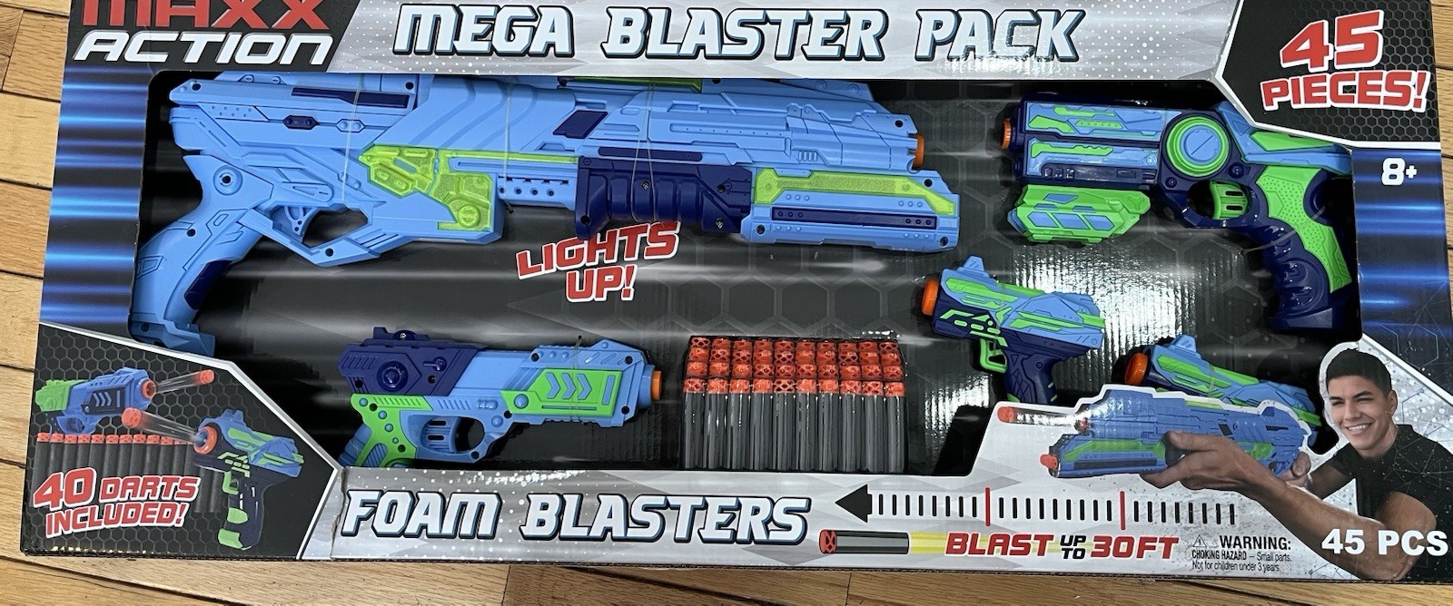 Maxx Action Mega Blaster Pack. Brand New. 5 Blasters And 40 Darts