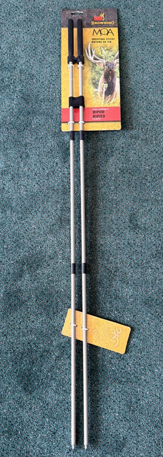 Browning MOA Shooting Sticks Collapsible Bipod Model 129363