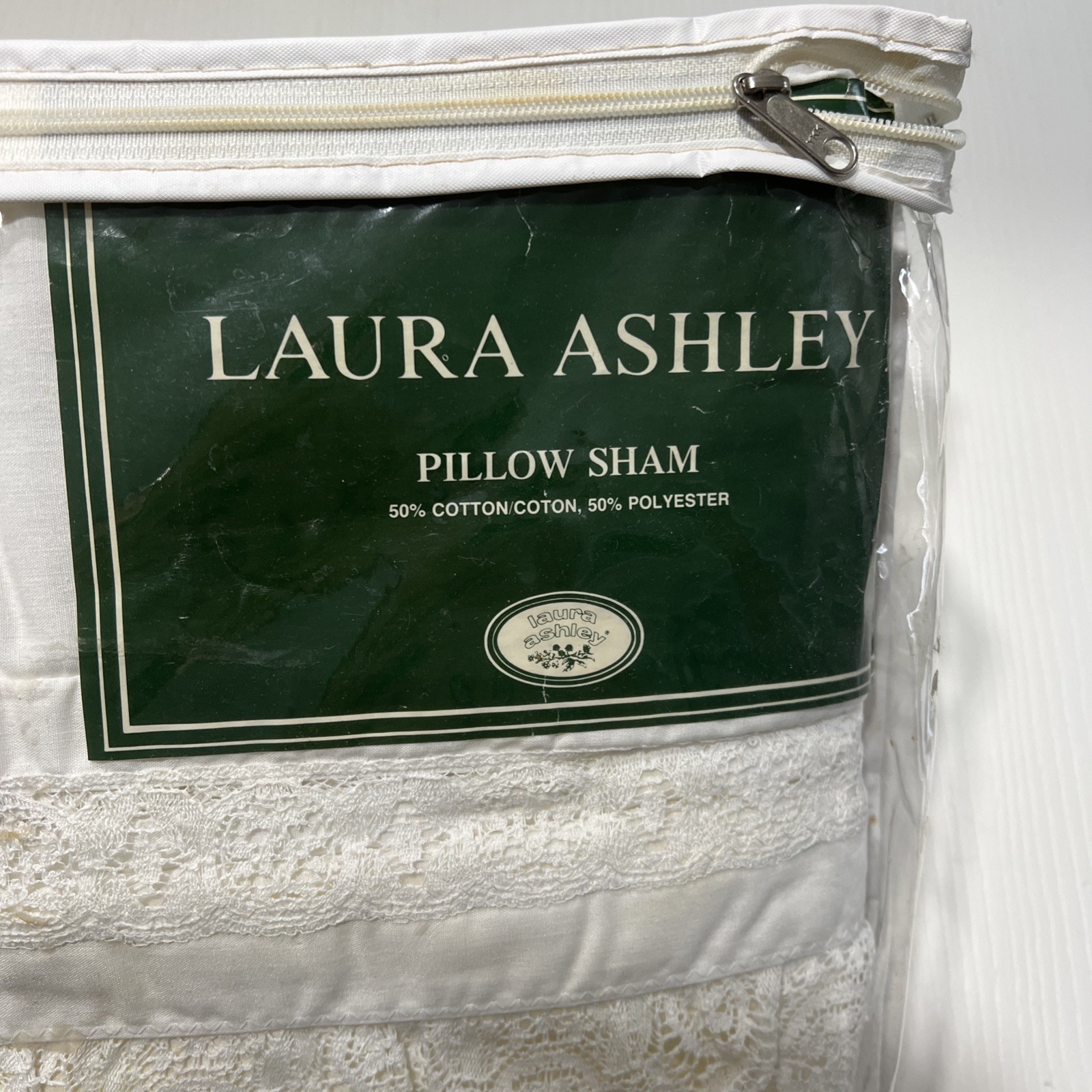 Laura Ashley White Lace Sham ︱(1) ︱PLEASE READ DESCRIPTION