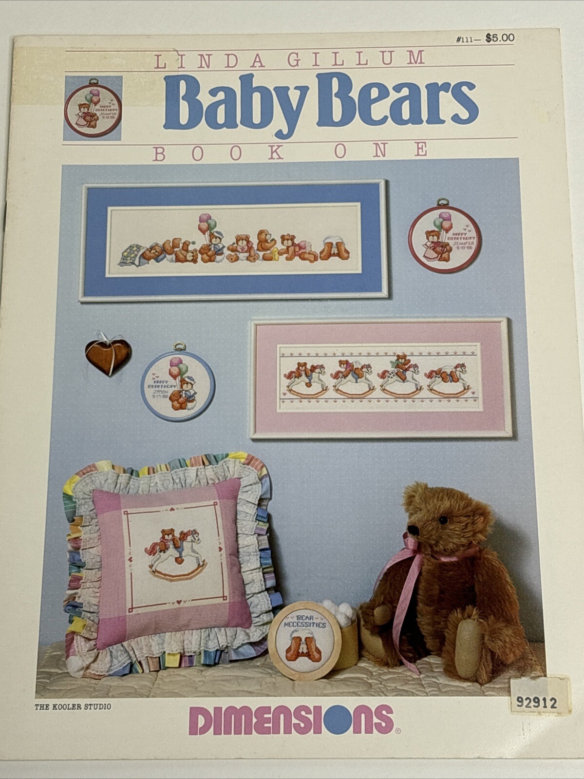 Dimensions Baby Bears Book One Cross Stitch Pattern