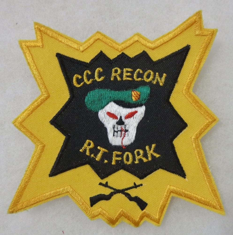 CCC RECON TEAM FORK Post VIETNAM WAR ASIAN Made PATCH for VETERANS & COLLECTORS