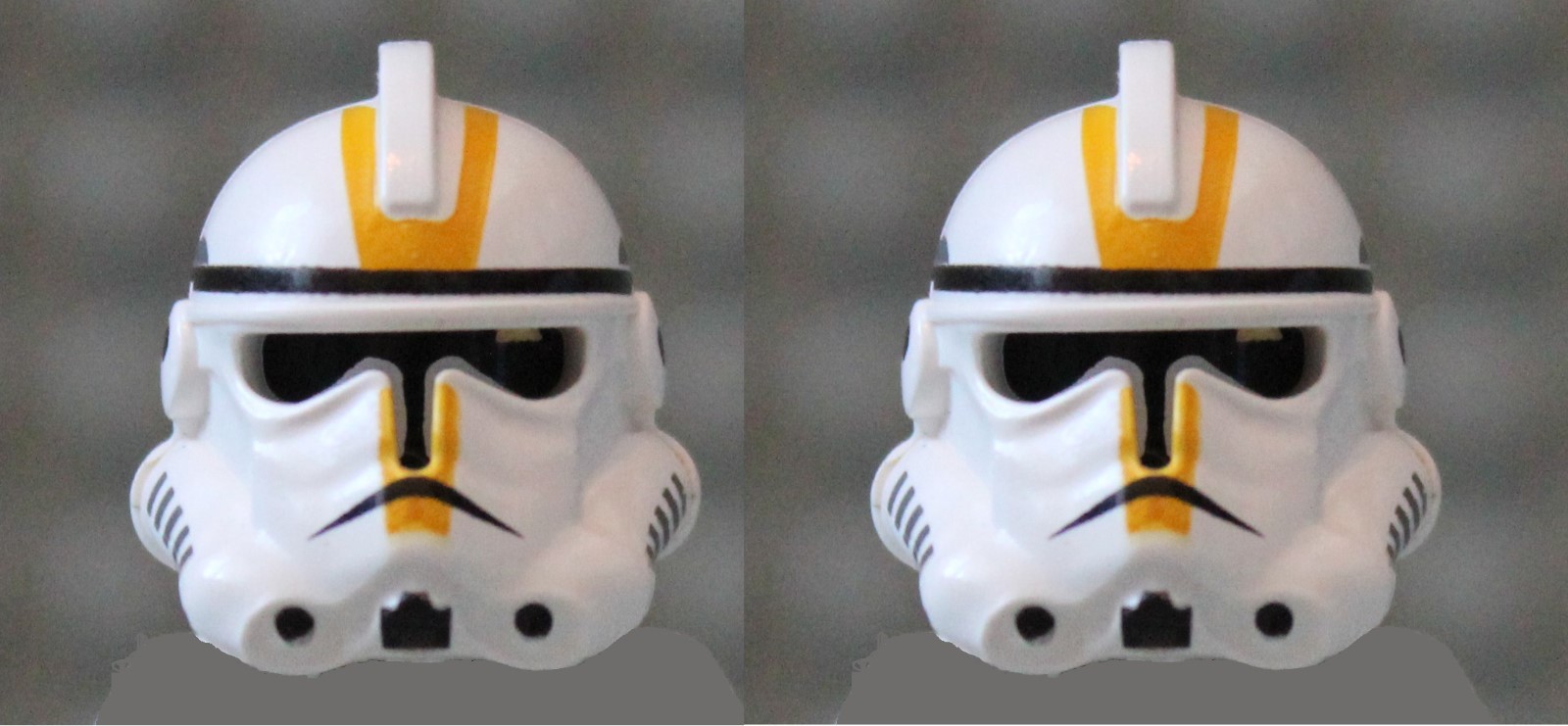 LEGO® Episode 3 Helmet EP 3 Yellow Clone Trooper  X 2 From Set 7655