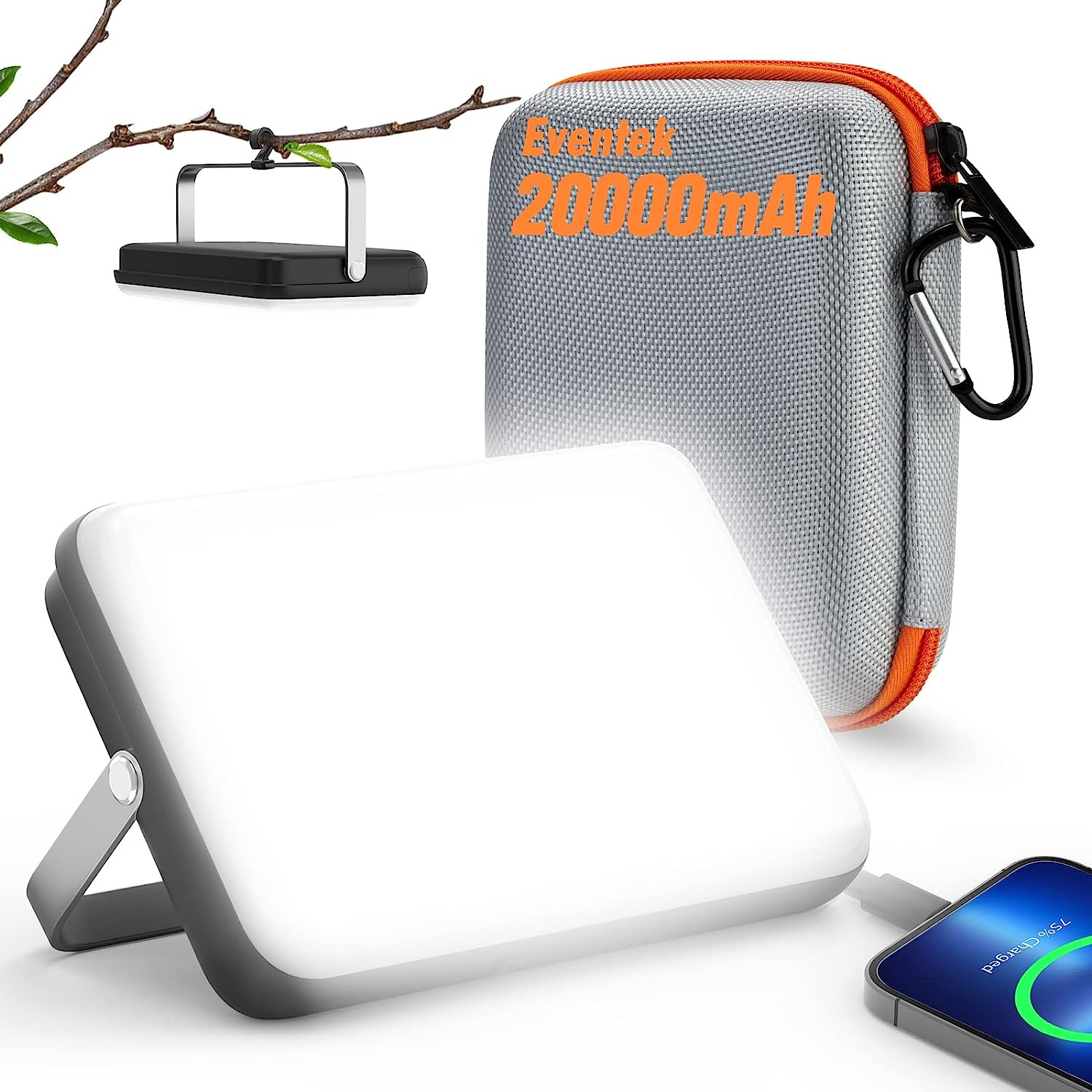 Eventek 20000Mah Rechargeable LED Camping Lantern - Ultra Bright Camping Lights