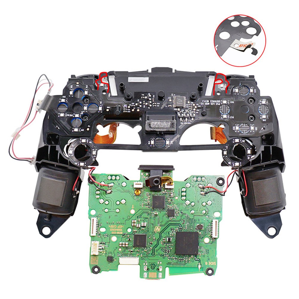 8-Color Luminated D-Pad Thumbsticks LED Face Buttons DIY Kit for PS5 Controller