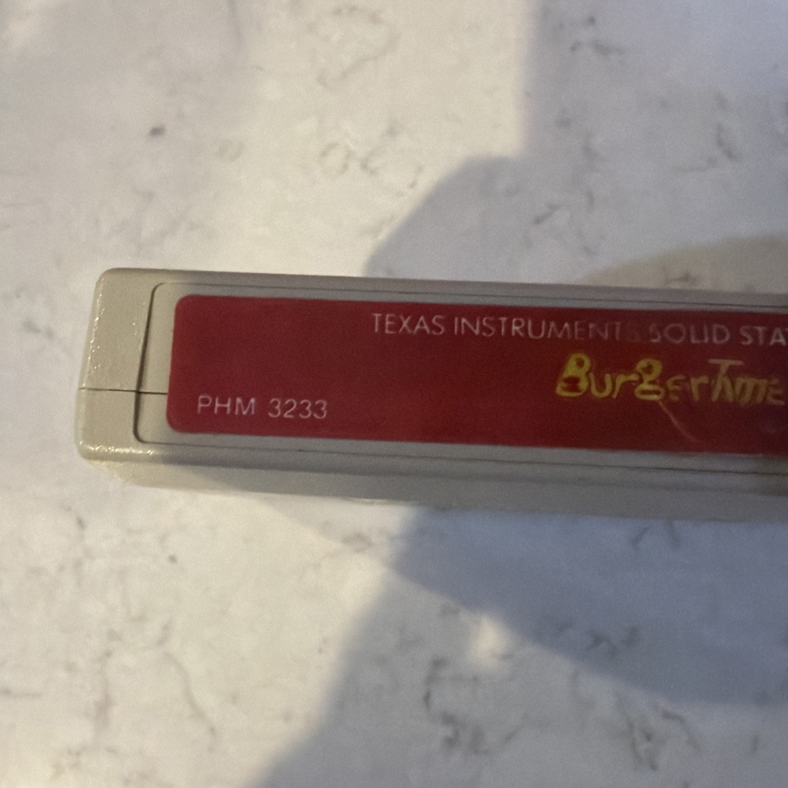 Texas Instruments Solid State Cartridge Burger Time