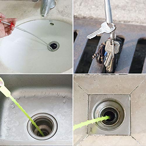 Flexible Grabber Claw Pick Up Reacher Tool (Drain Clog Remove Tool), 63inch
