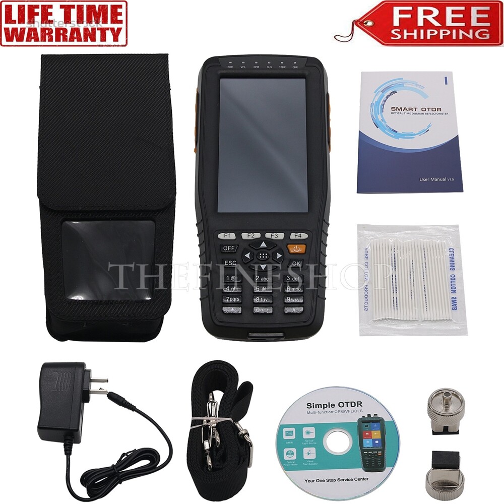 OTDR Optical Time Domain Reflectometer VFL OPM OLS 60KM Multifunction Tester