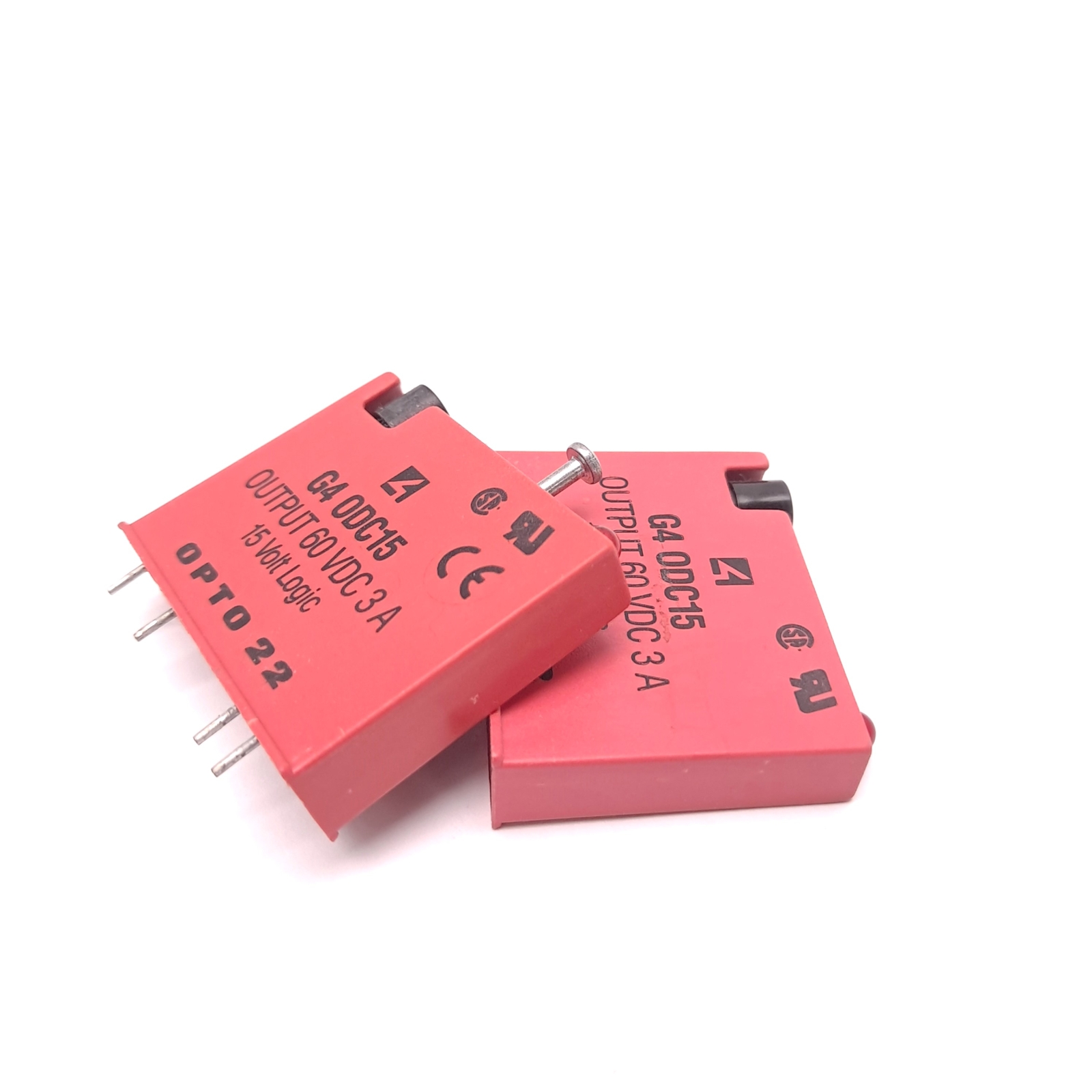 Lot of 2 Opto 22 G4 ODC15 Digital DC Output Module Output: 60VDC 3A 15VDC Logic