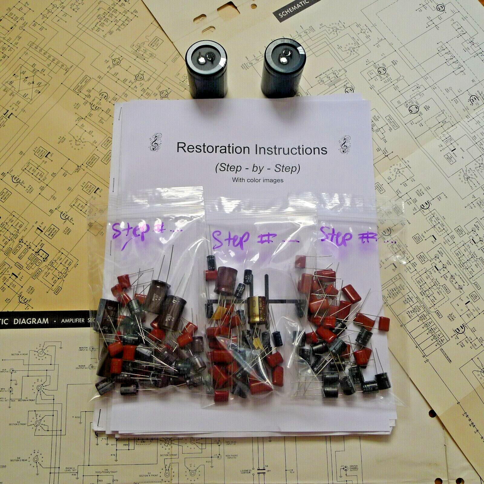 Harman Kardon Citation 15 fifteen tuner restoration capacitor repair rebuild kit