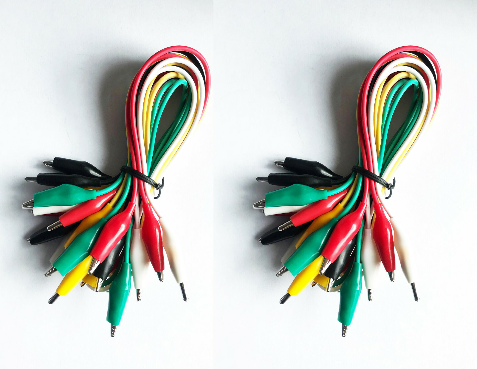 20 Pcs. 5 Colors Test Lead & Alligator Clip Set AC-10 with 20.5 In. Length Wires