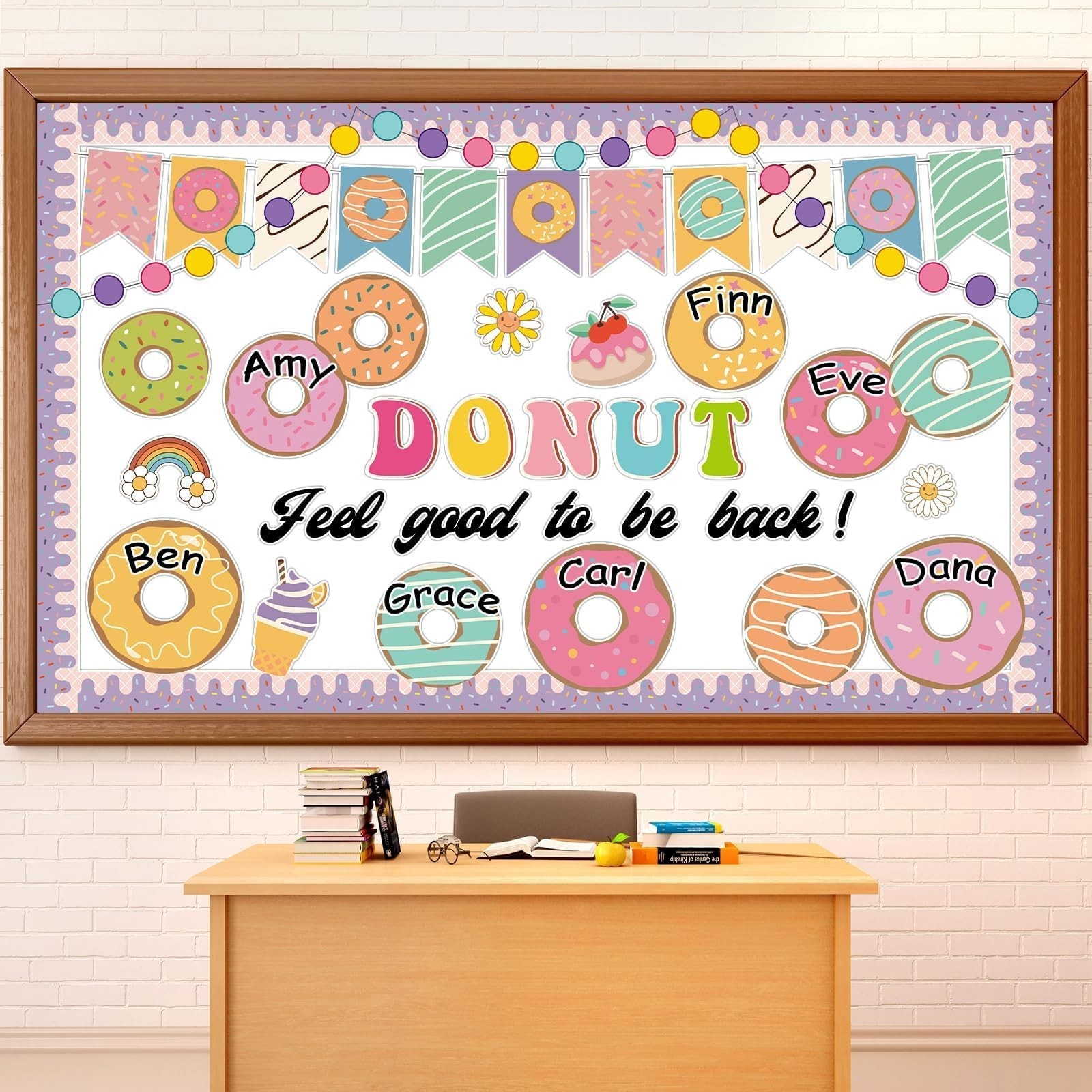 Donut Bulletin Board Motivational Classroom Decoration Hippie Donuts Classroo...