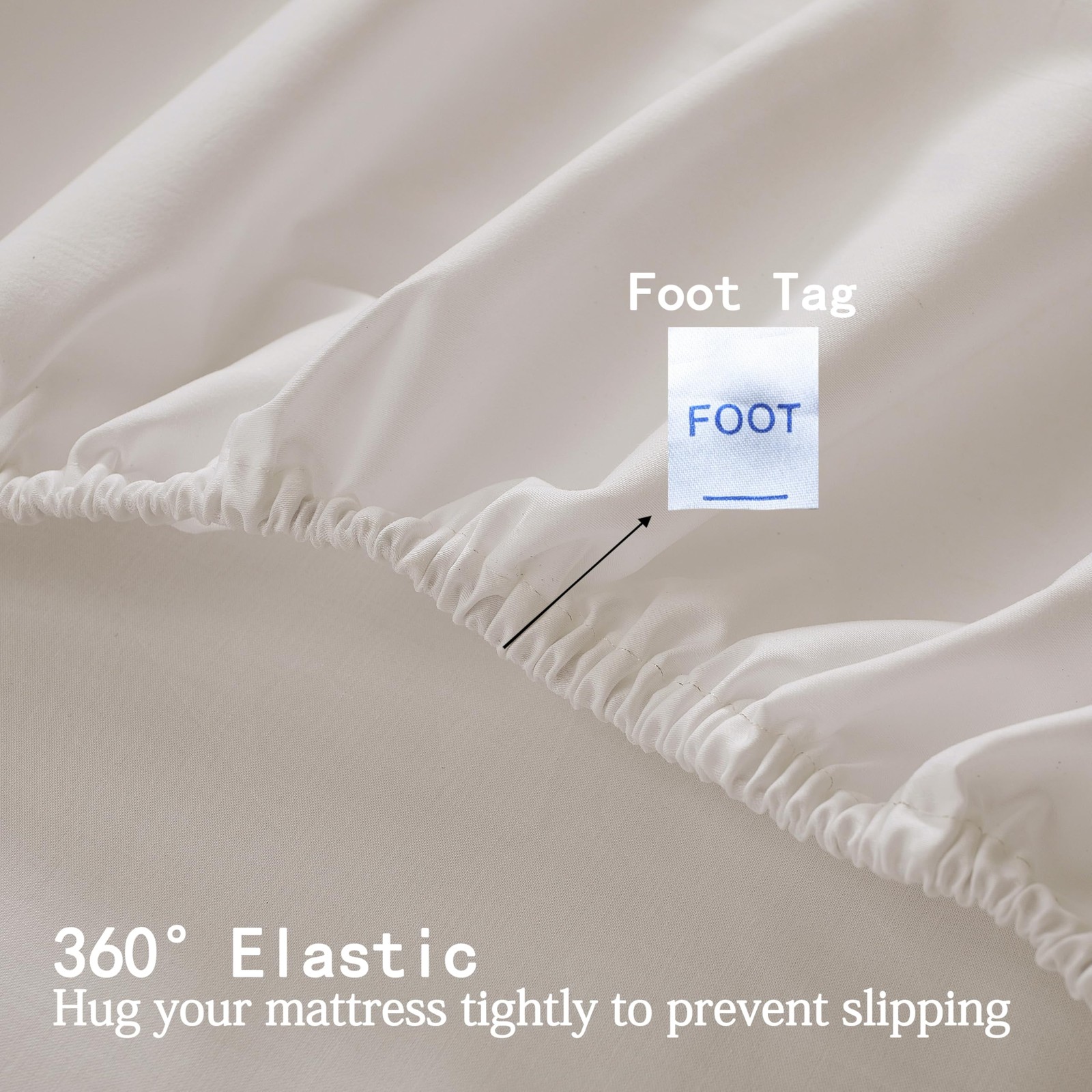 Full Size 100% Egyptian Cotton Fitted Sheets 600 Thread Count 16" Deep Pocket