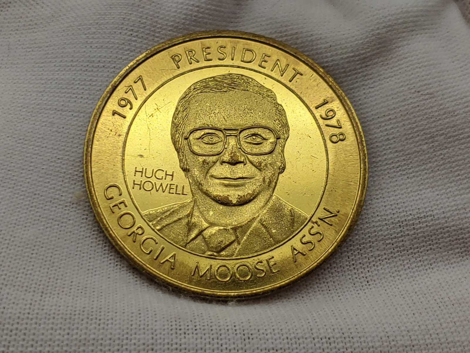 1978 Moose Token Georgia Huch Howell President Bronze 34.1mm 12.4g Vintage (#2)