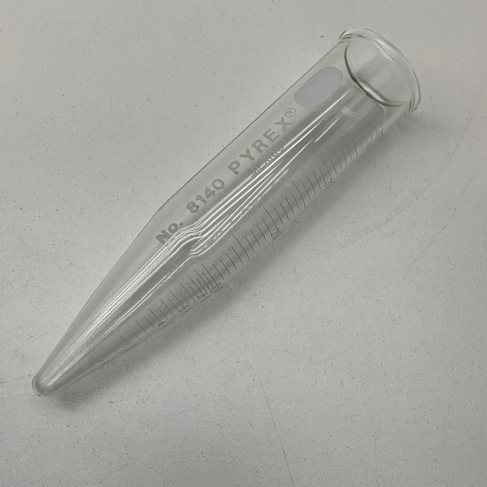 Pyrex 8140 Heavy Duty Reusable Conical Glass 40mL Centrifuge Tube w/Beaded Rim