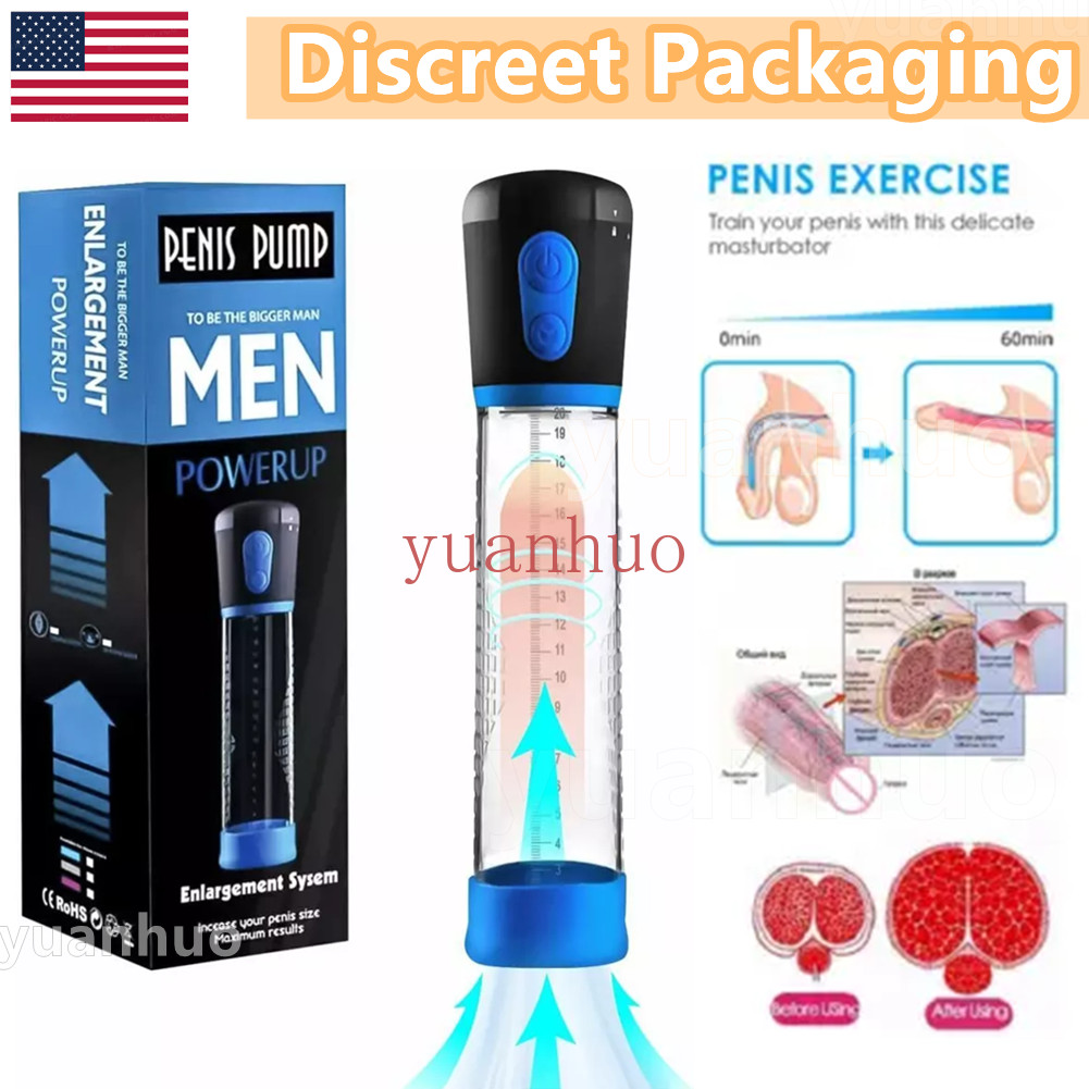 For-Men-Vacuum-Penis-Pump-ED-Enhancement-Erectile-Penis-Enlarger-Use-Lubricant