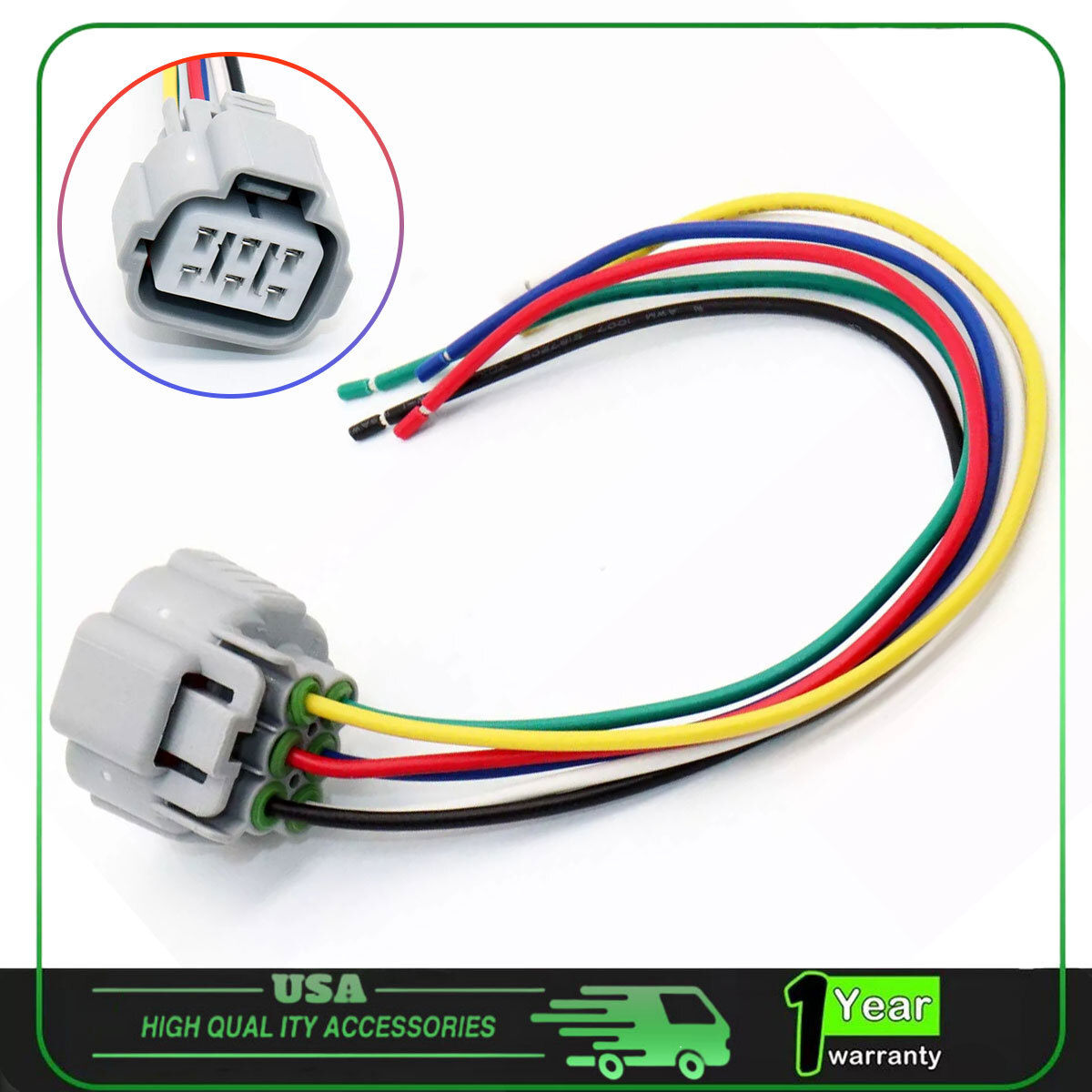 For Lexus IS250 IS300 IS350 2014-2021 6-Pin Headlight Headlamp Connector Pigtail
