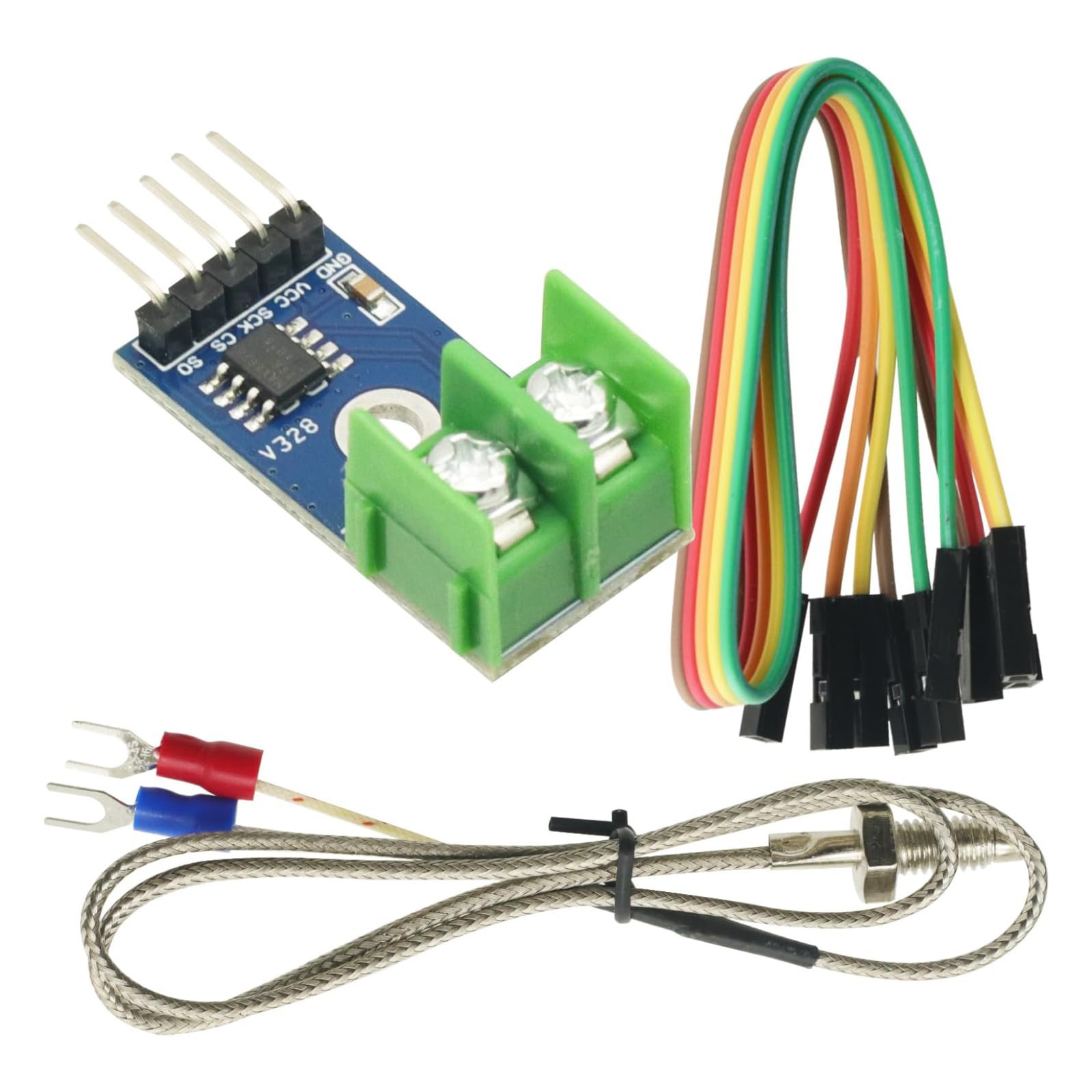 DC 35V MAX6675 Module K Type Thermocouple Temperature Sensor Set M6 Screw