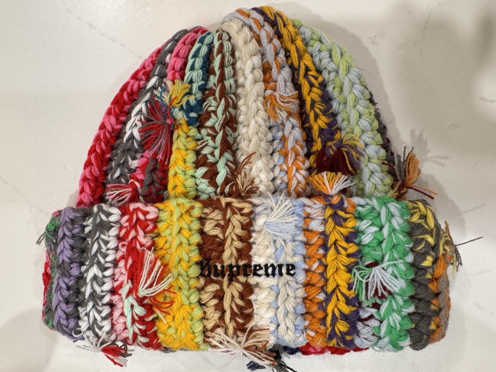 Brand New Supreme Hand Tied Beanie Multicolor FW23 AUTHENTIC!