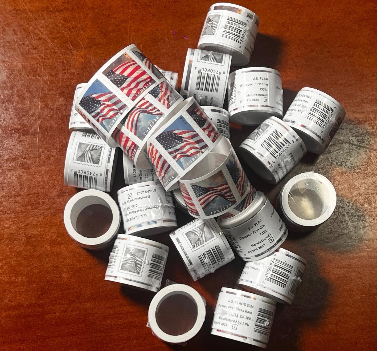 Newest 1 ROLLS Of 100 USPS-postage,100 PCS-Special Sale, New Sealed!