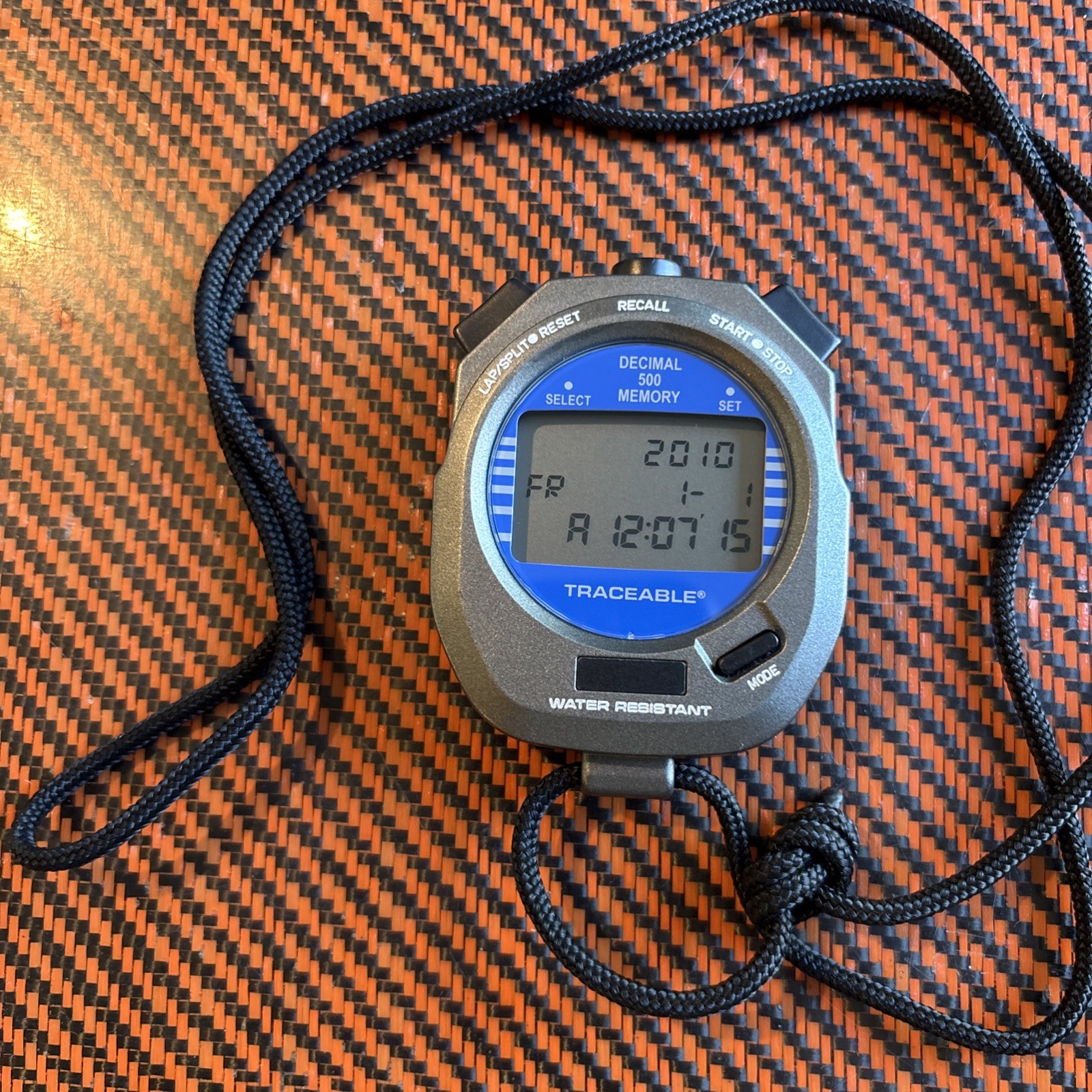 Thomas Traceable Model 1031 decimal 500 Memory Waterproof stopwatch Mint!