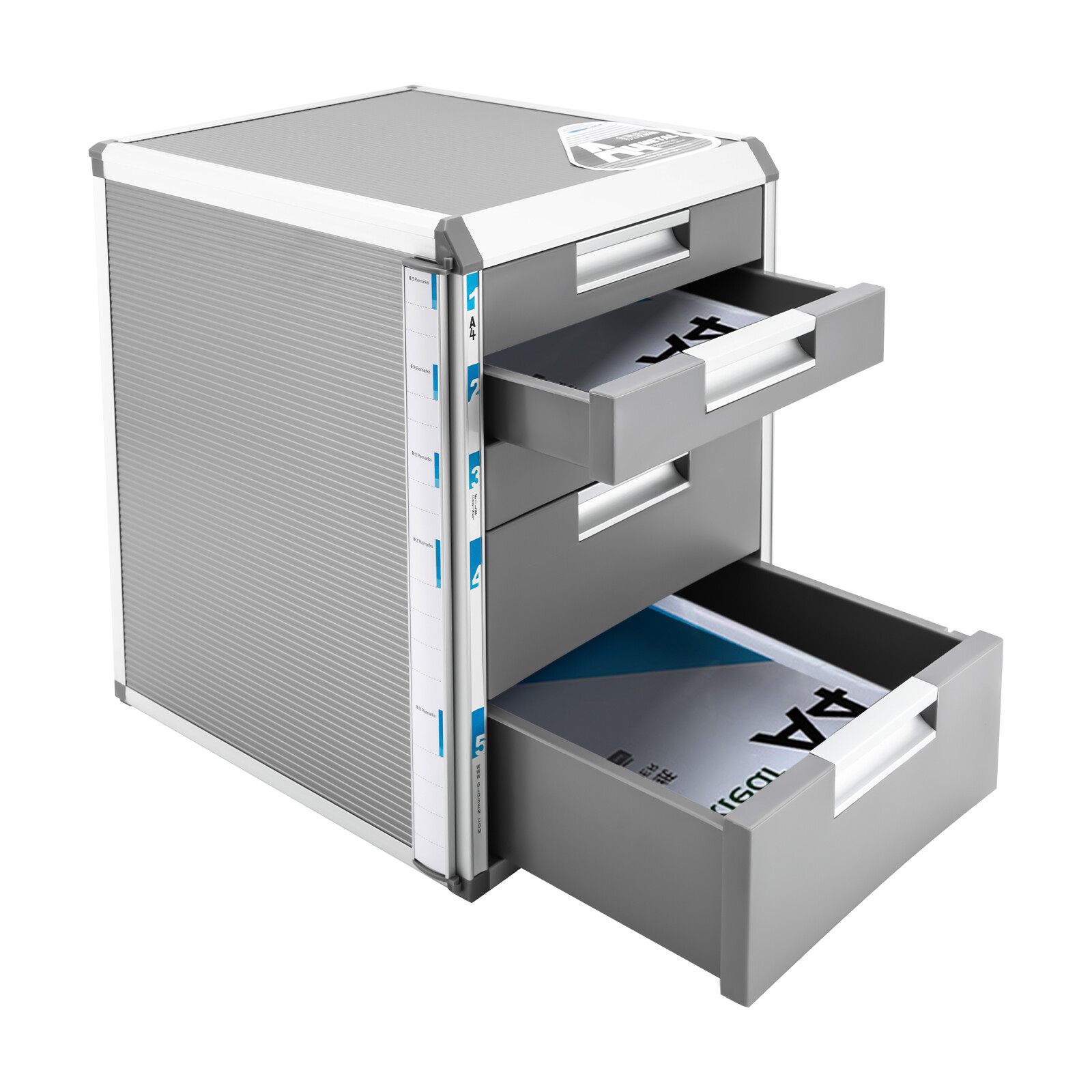 File Cabinet Lateral Storage Office Storage 5 Drawer Filing Cabinet Desktop