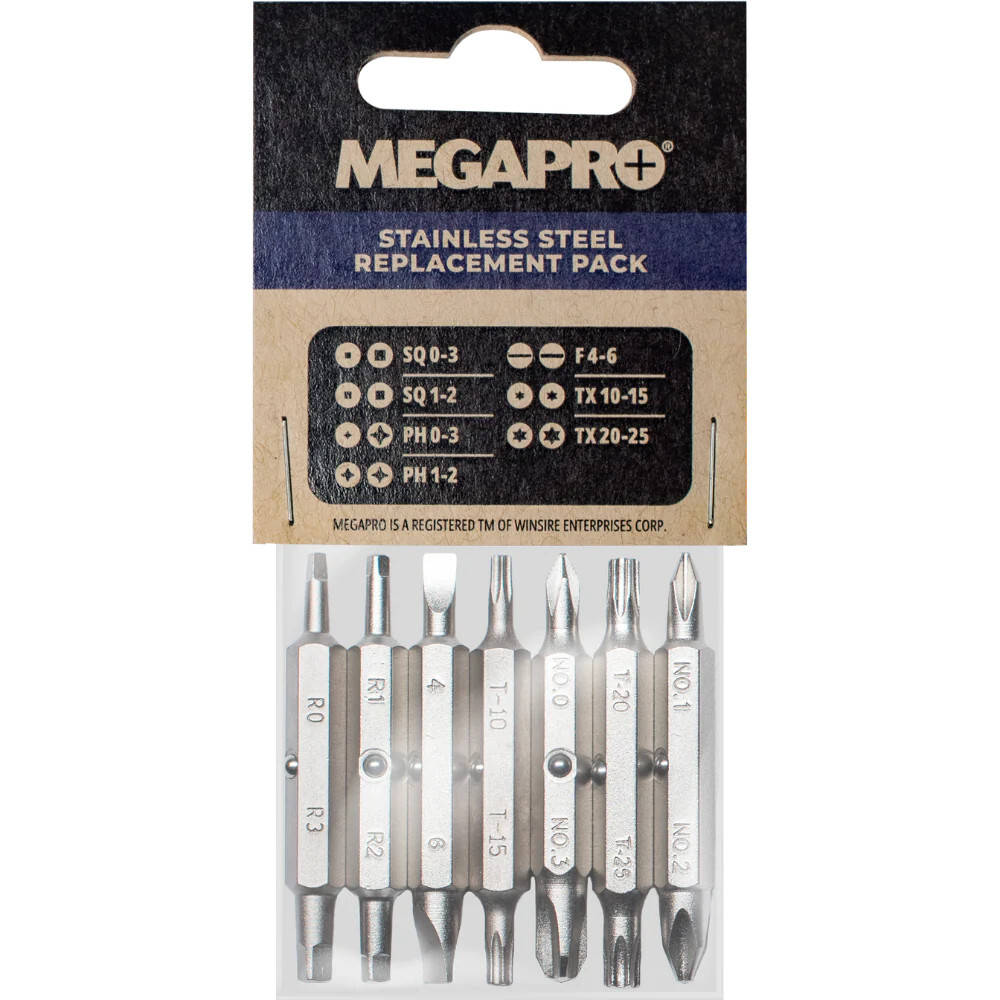Megapro Replacement Bit Set For 151SS Driver, 6REPLACEMENT-SS