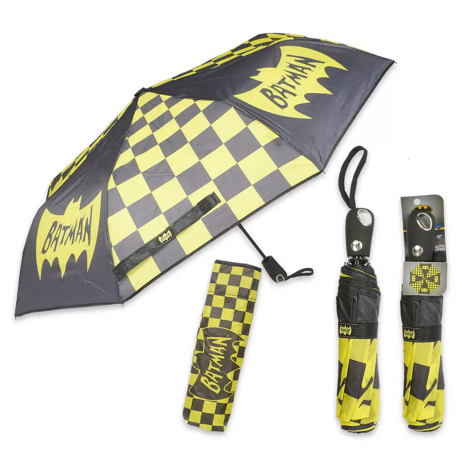 DC Comics Batman Folding Umbrella Auto Open 42"