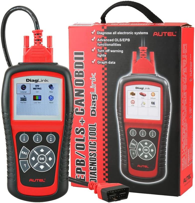 2026 Car All System Scanner Autel MaxiDiag Elite DiagLink OBD2 Diagnostic Reader