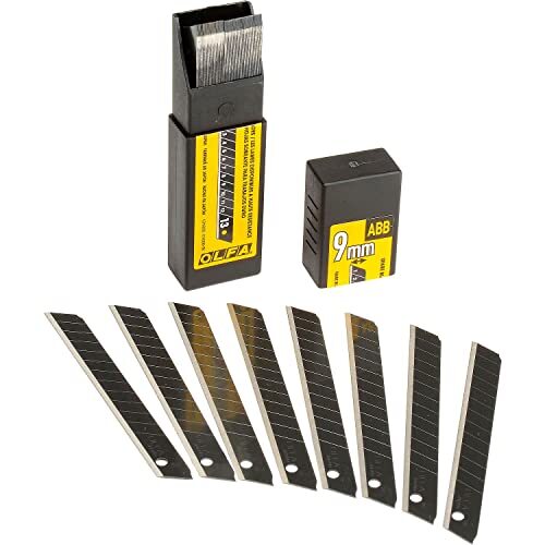 OLFA 9mm Ultra Sharp Black Snap Blades 50 Pack Precision Replacement Blades
