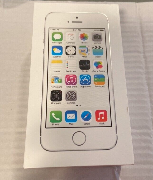 Apple iPhone 5s BOX ONLY plus 2 Apple Decals - Phone NOT Included