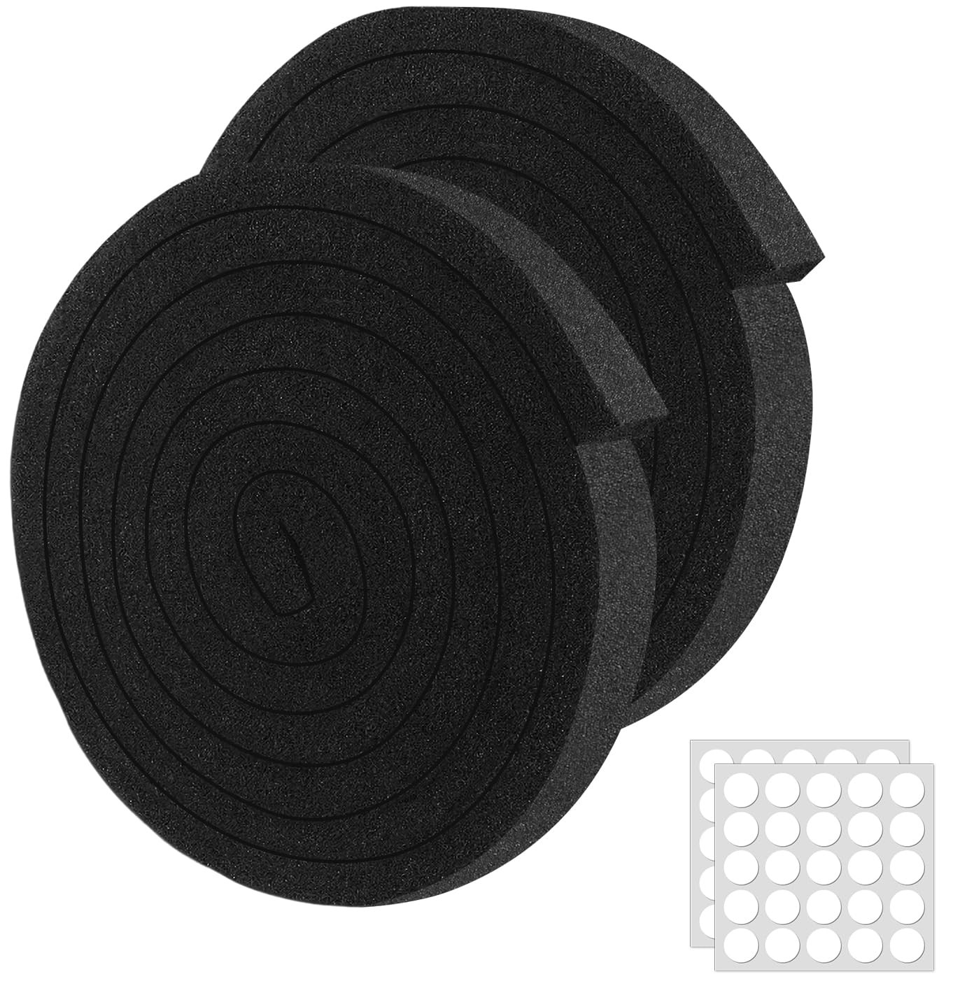 2 Rolls Conditioner Window Seal, 1''X1''X 6.5 Ft Non-Adhesive Foam with White...