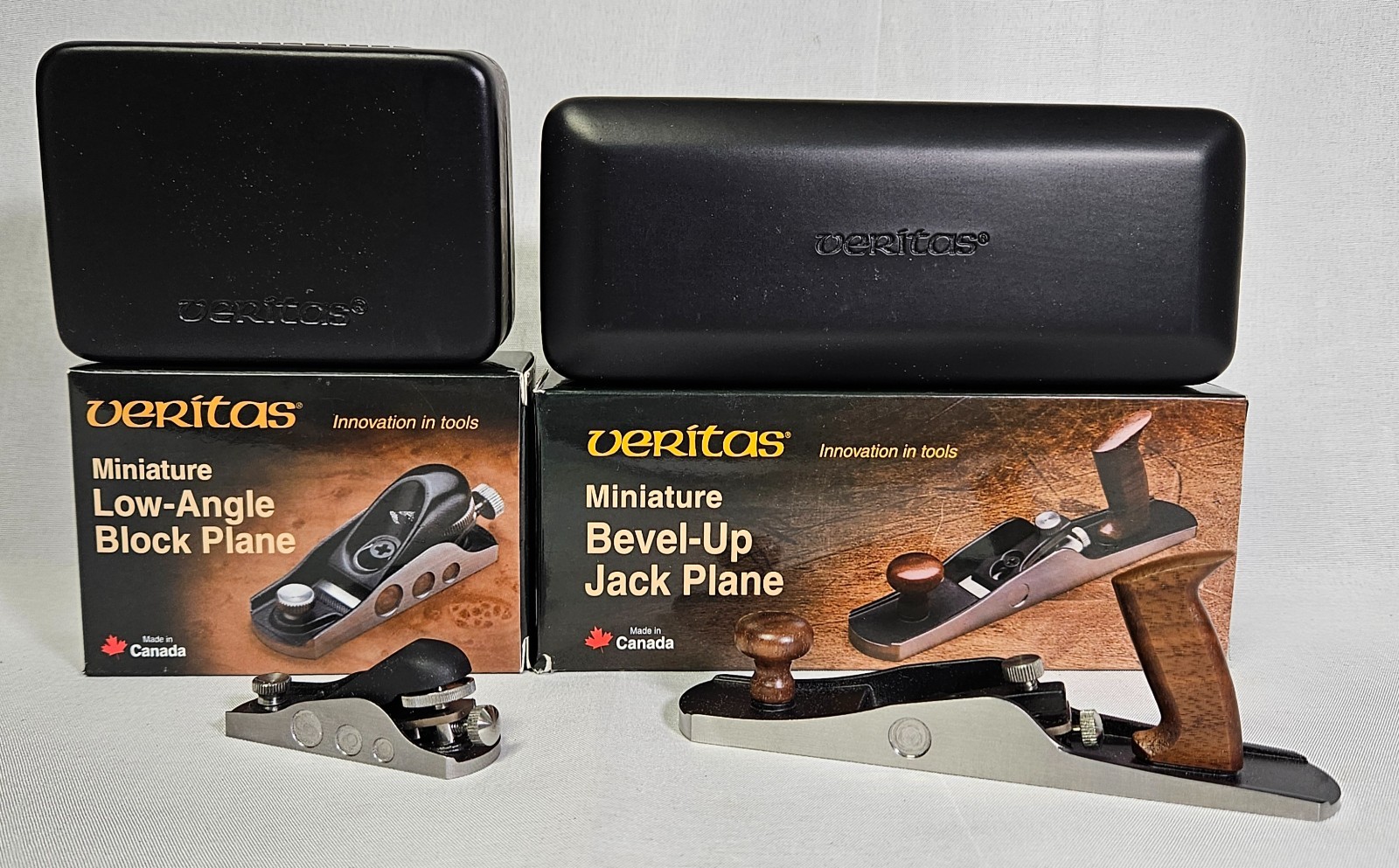 Lot of 2x Veritas Miniature Planers COMPLETE IN BOXES TESTED SEE PHOTOS