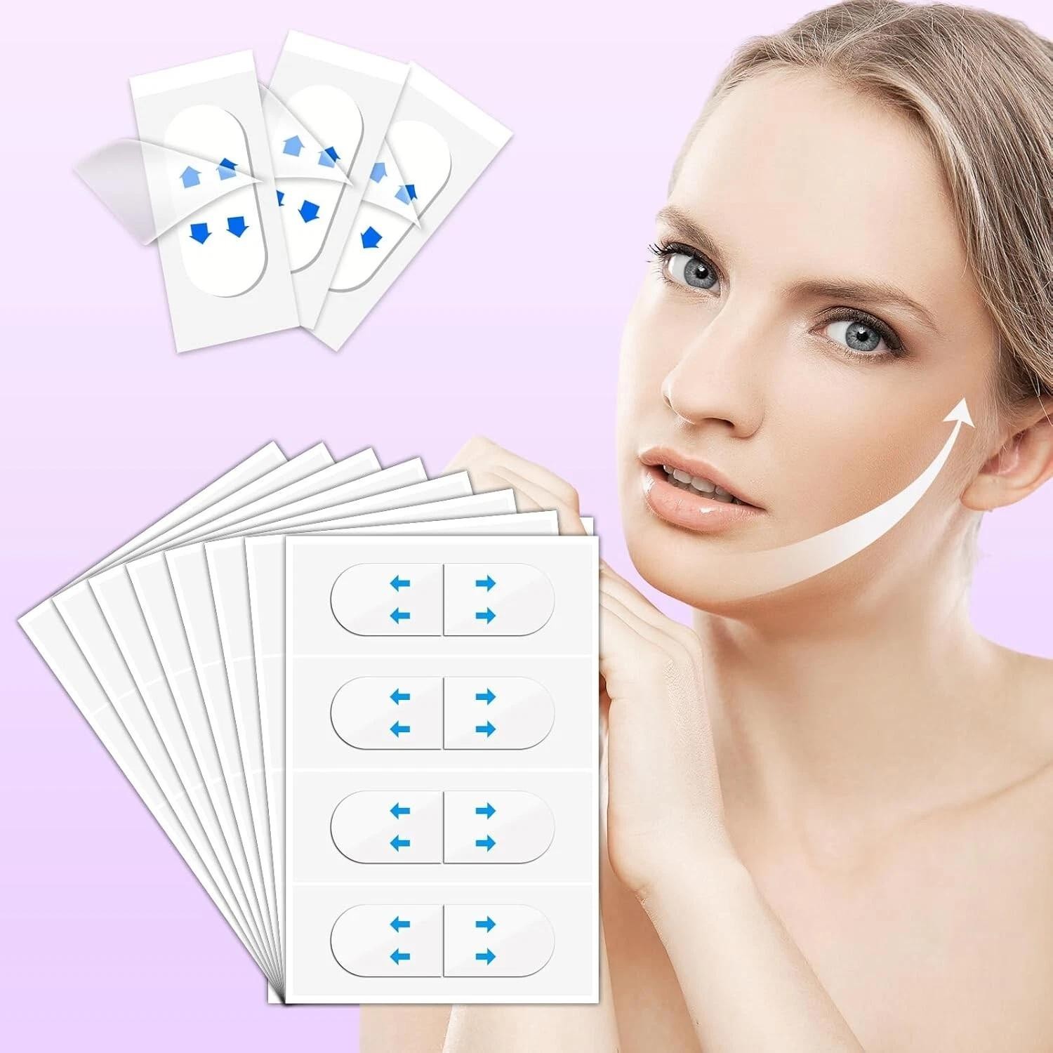 120pcs Invisible Face Lifter Tape Instant Face Lift Tape Double Chin Wrinkles |