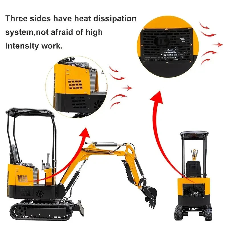 Local Pick Up One Ton Small Mini Digger Small Track Excavator with Canopy