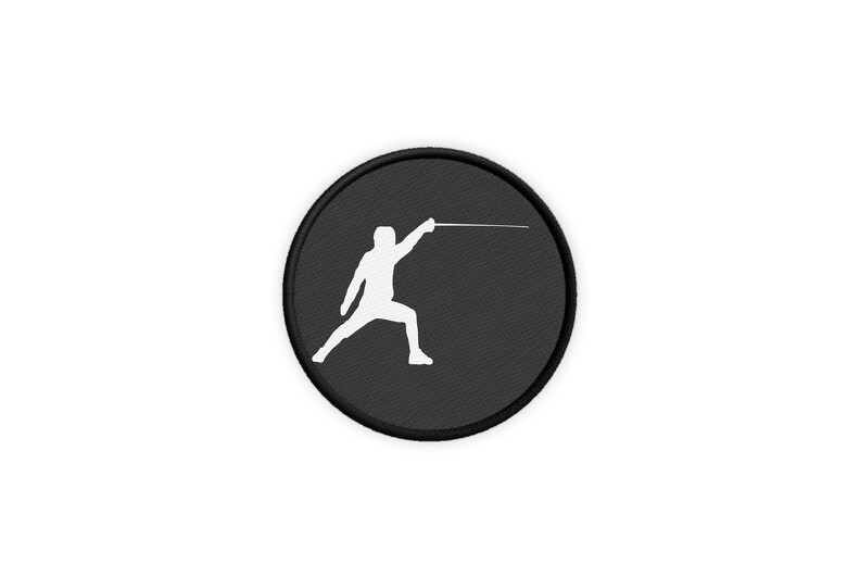 Patch Badge Printed Iron-On Fencing Emblem
