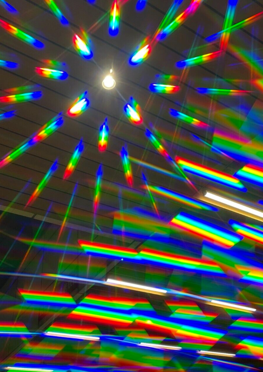 Rainbow Diffraction Acrylic Filter for Mobile Phone