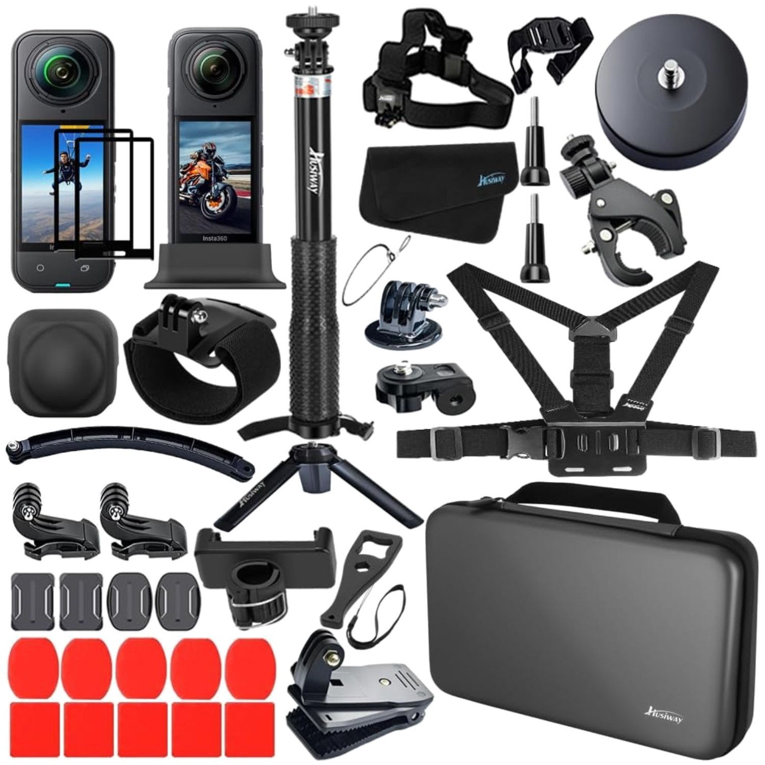 Complete Insta360 X5/X4 Bundle with Tripod & Chest Strap-~