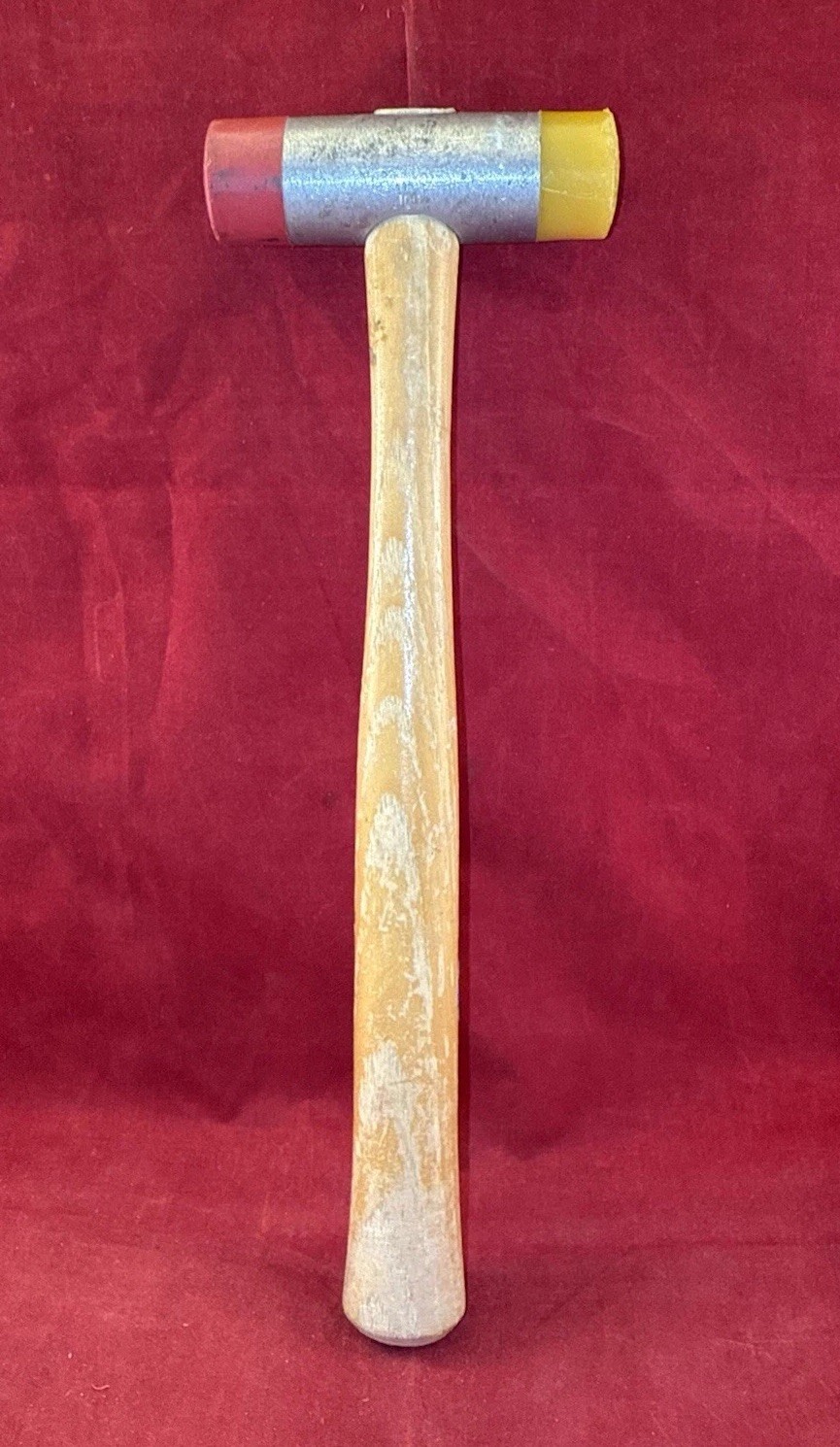 Vintage Nicholson No. 100 Soft Face Hammer Mallet - 10”H x 3.5”W - Made in USA