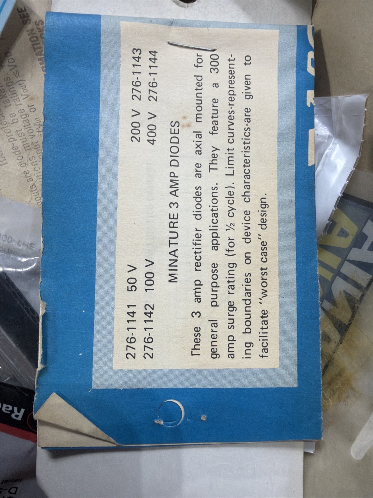 Epoxy Rectifiers 2 Pk Archer Electronics 276 1143 New NOS