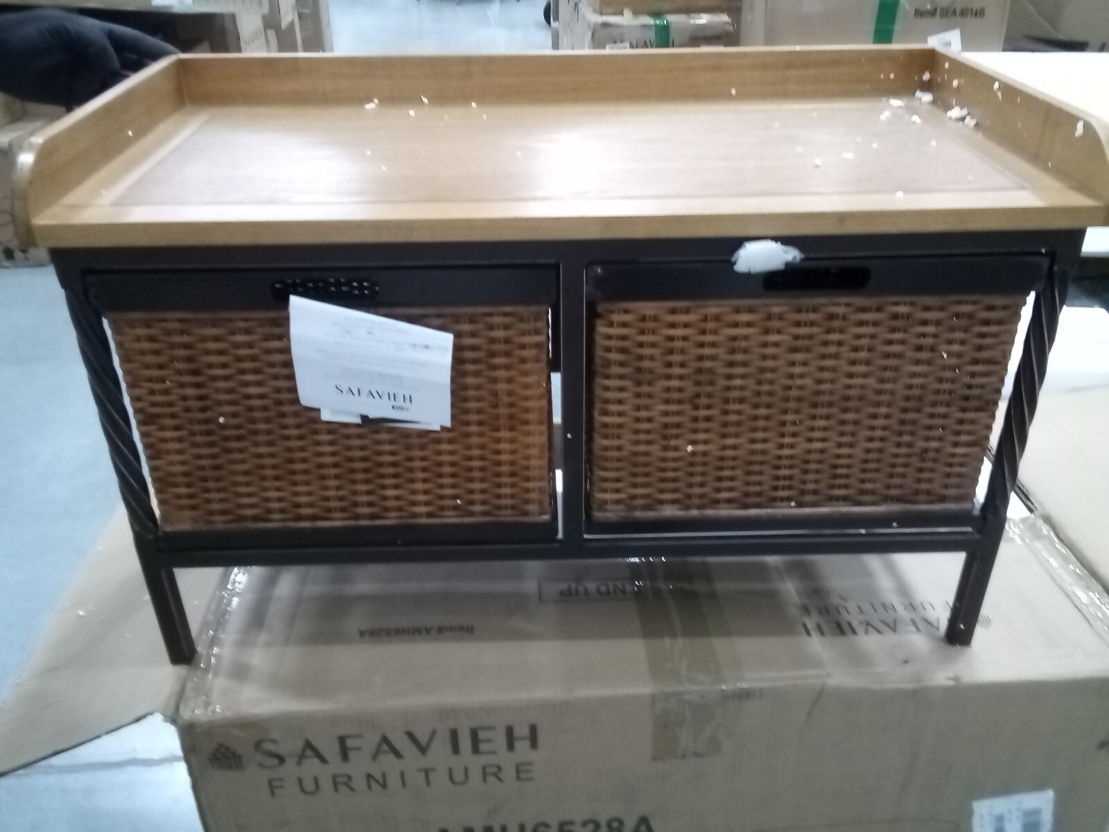 Safavieh NOAH STORAGE BENCH, Reduced Price 2172724105 AMH6528A
