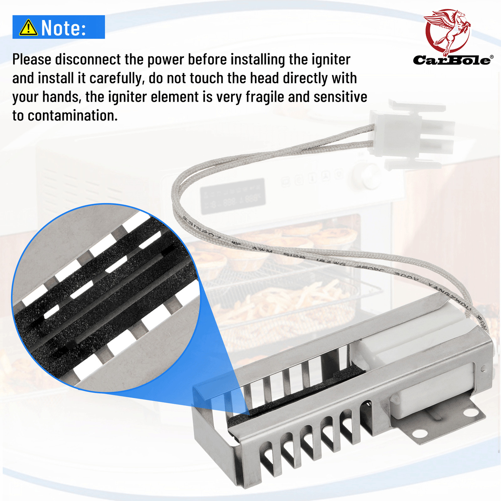 DG94-01441A DS038 41-230 For Samsung Gas Range Oven Igniter Assembly NX58H5600SS