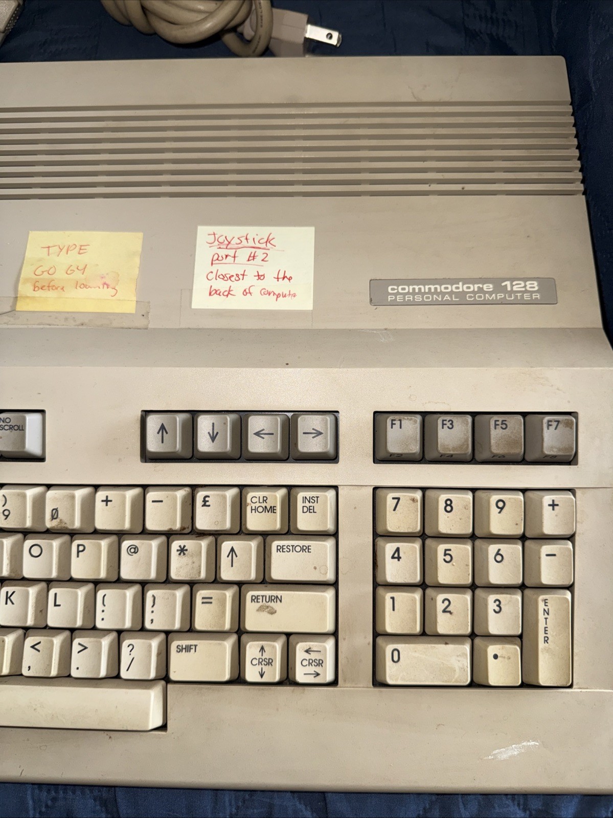 Commodore 128 Computer and 1571 Disk Drive Bundle W/ Original Cables P/R