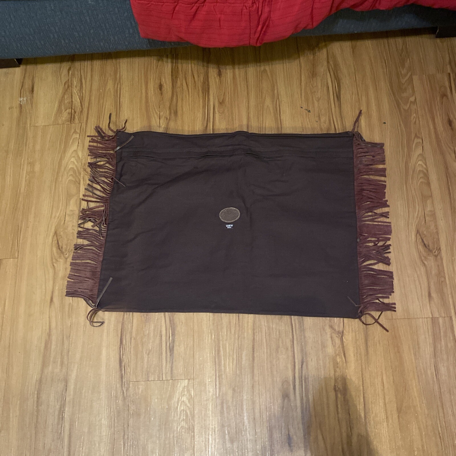 Stetson Leather Rectangle Pillow Case 25 X 19 Read Description