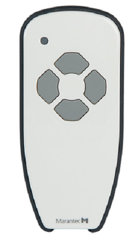 Marantec 122989, Digital 384, 4 Channel White Glossy Transmitter 315 MHz