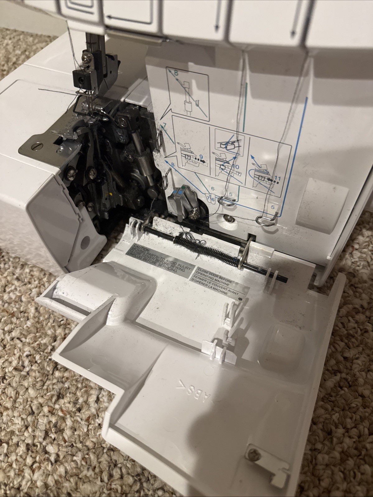 Brother Lock 1034D Differential Serger 3/4 Thread Overlock TESTED - No pedal