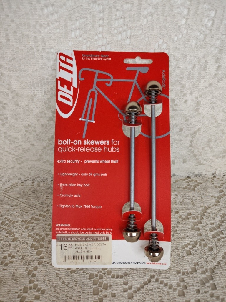 Delta Axle Rodz Locking Skewer Set (Silver) [TD9100]
